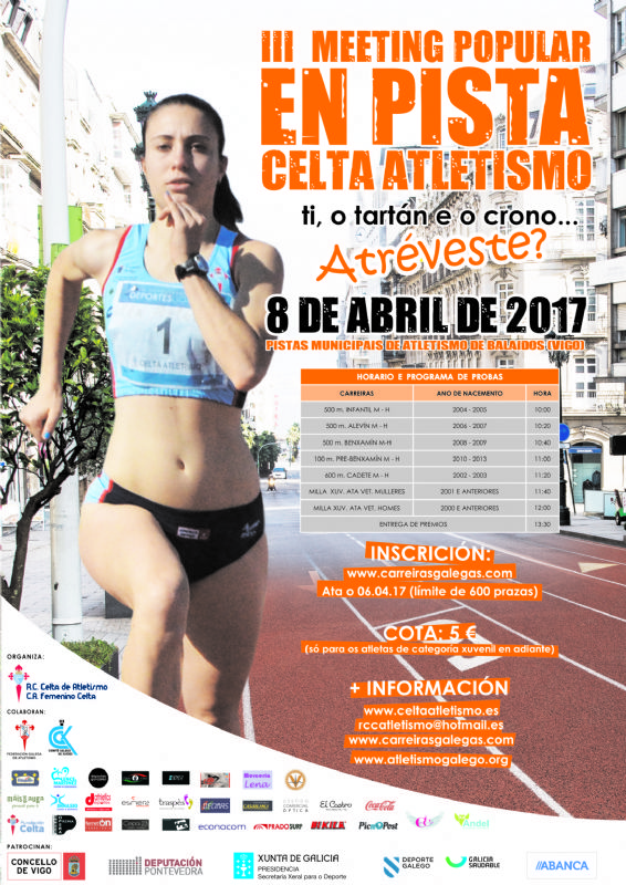 III Meeting popular en pista Celta Atletismo